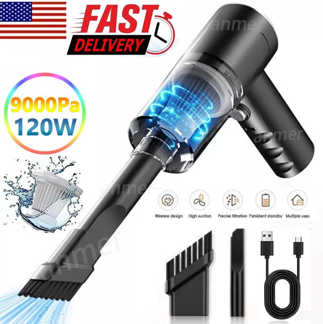 120W Handheld Cordless Vacuum Cleaner Small Mini Portable Car Auto Home Wireless