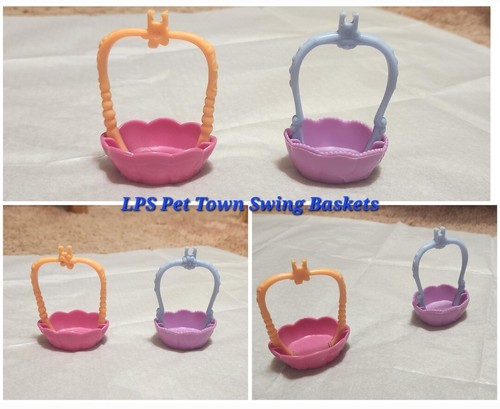 Hasbro LPS Basket/Carrier, Picnic Basket, &2 Pet Town Swing Baskets - Picture 3 of 3