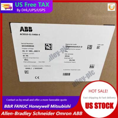 ABB ACS510-01-046A-4 Frequency Converter New in Box 1pcs US Free TAX