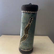 8 Inch Vintage Hand Painted Bamboo Instrument