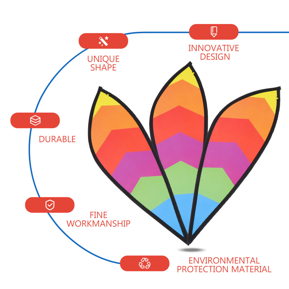 1PC Giant Rainbow Hot Air Balloon Pendant Garden Yard Cloth Decoration