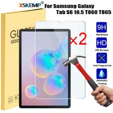 2Pcs for Samsung Galaxy Tab S6 10.5 in T860 T865 Tempered Glass Screen Protector