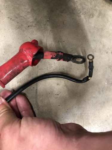 MERCURY EFI OPTIMAX SPORTJET STARTER SOLENOID POSITIVE BATTERY CABLE WIRE LEAD - Foto 3 di 4