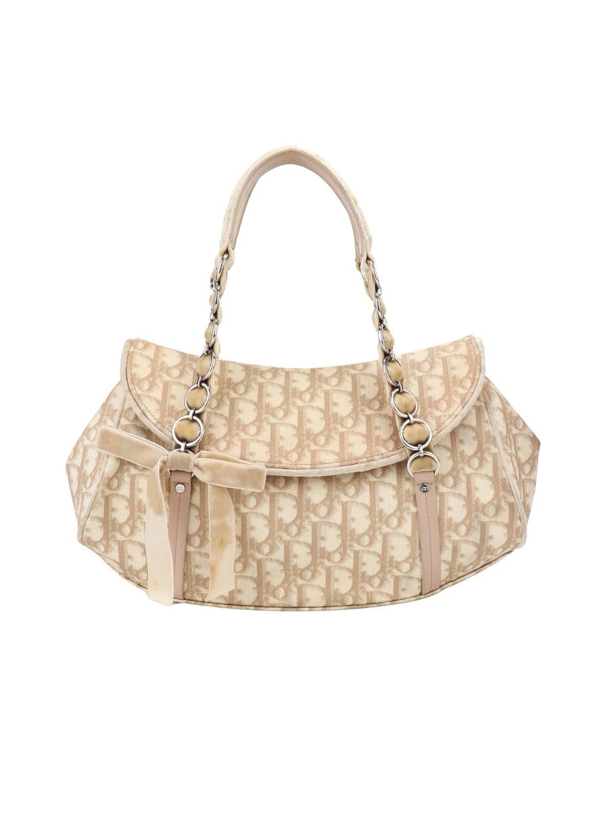 Christian Dior Romantique Trotter Handbag Beige