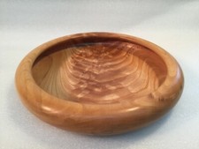Handmade Elm Turned Plate Signed EML-13