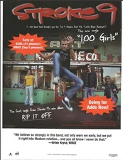 STROKE 9 Vintage 2002 Girl PROMO TRADE AD Poster for Rip it off CD MINT 8.5x11