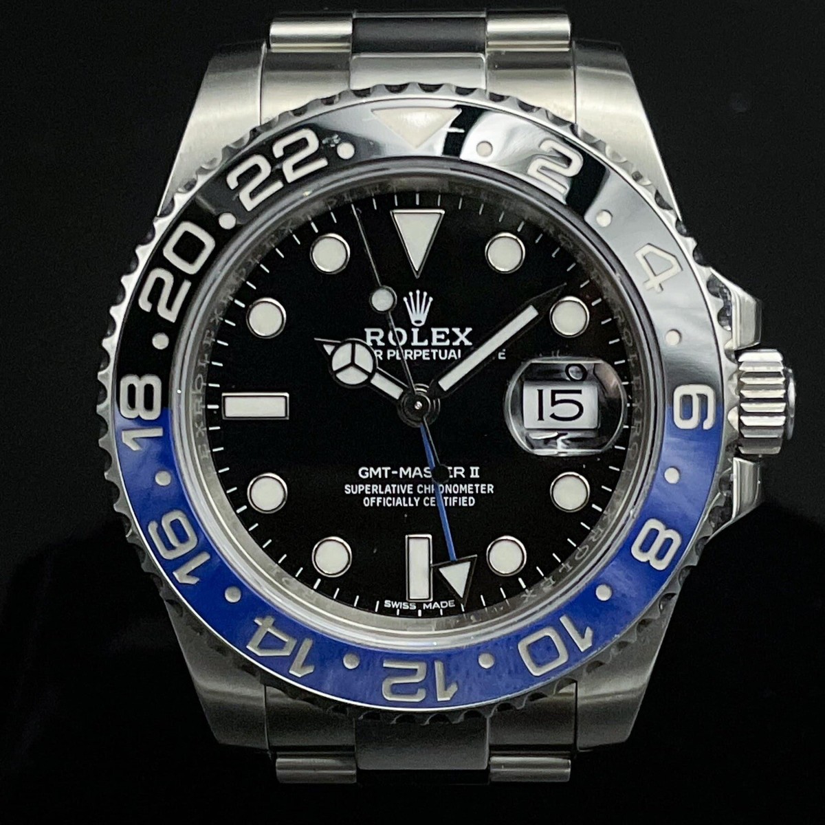 Rolex GMT-Master Black Unisex Adult Watch 116710BLNR for sale