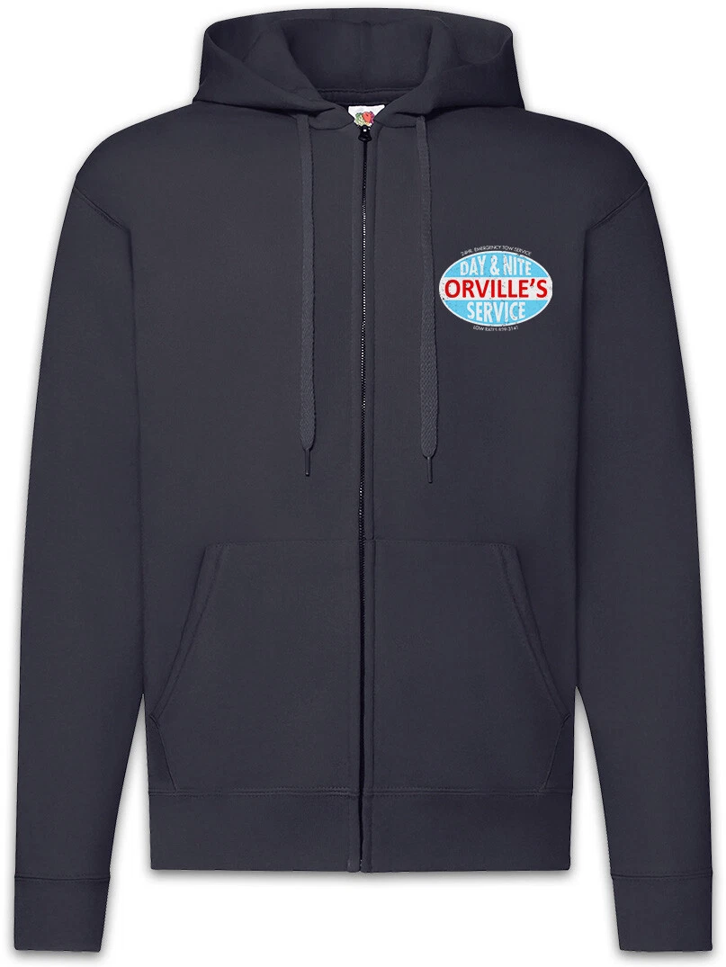 Orville's Zipper Hoodie Every Which Symbol Way But Company Logo Loose Mechanic