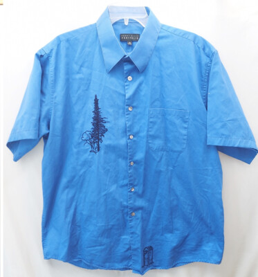 Perry Ellis Portfolio Custom Embroidered Mens Cotton Dress Shirt 16.5 34/35  -K5 | eBay