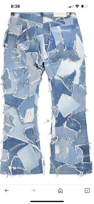 Gallery dept Logan Patchwork Denim mens new 38/34