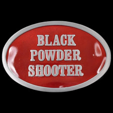Black Powder Shooter Belt Buckle