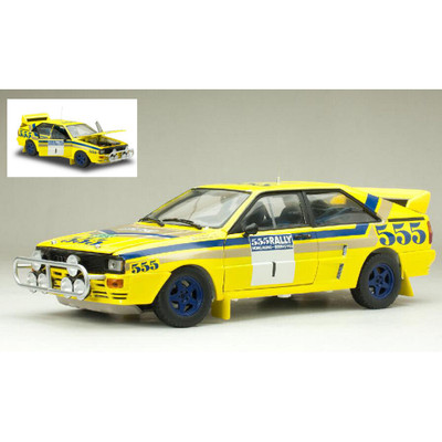AUDI QUATTRO A2 N.1 WINNER RALLY HONG KONG 1986 BLOMQVIST-BERGLUND 1:18 SunStar