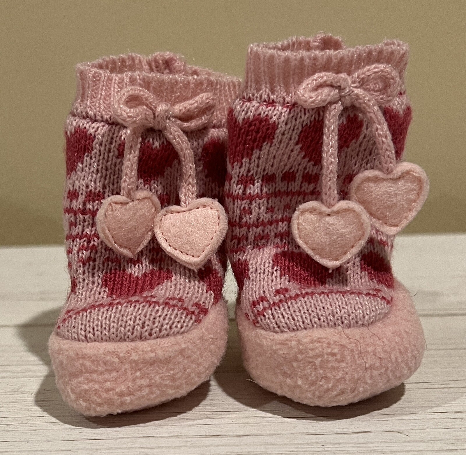 SAOLA Pigiama American Girl Doll Sweetheart rosa cuore stivaletti pantofole solo calzini