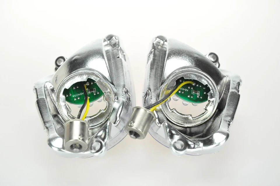 Luz LED Indicadores de Señal de Giro Ajustable Honda 97-03 CBR1100XX Transparente Foto 4 de 4