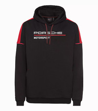 Original Porsche Motorsport "Kapuzenpullover &ndash; Motorsport Fanwear" Schwarz / Rot