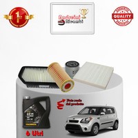 Inspektionskit Filter Und ÖL Kia Soul 1.6 Crdi 85KW 115CV 2009->