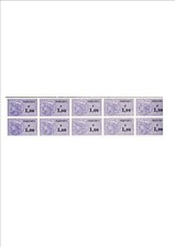 Bloc de 10 timbres fiscaux   Neufs  grand luxe