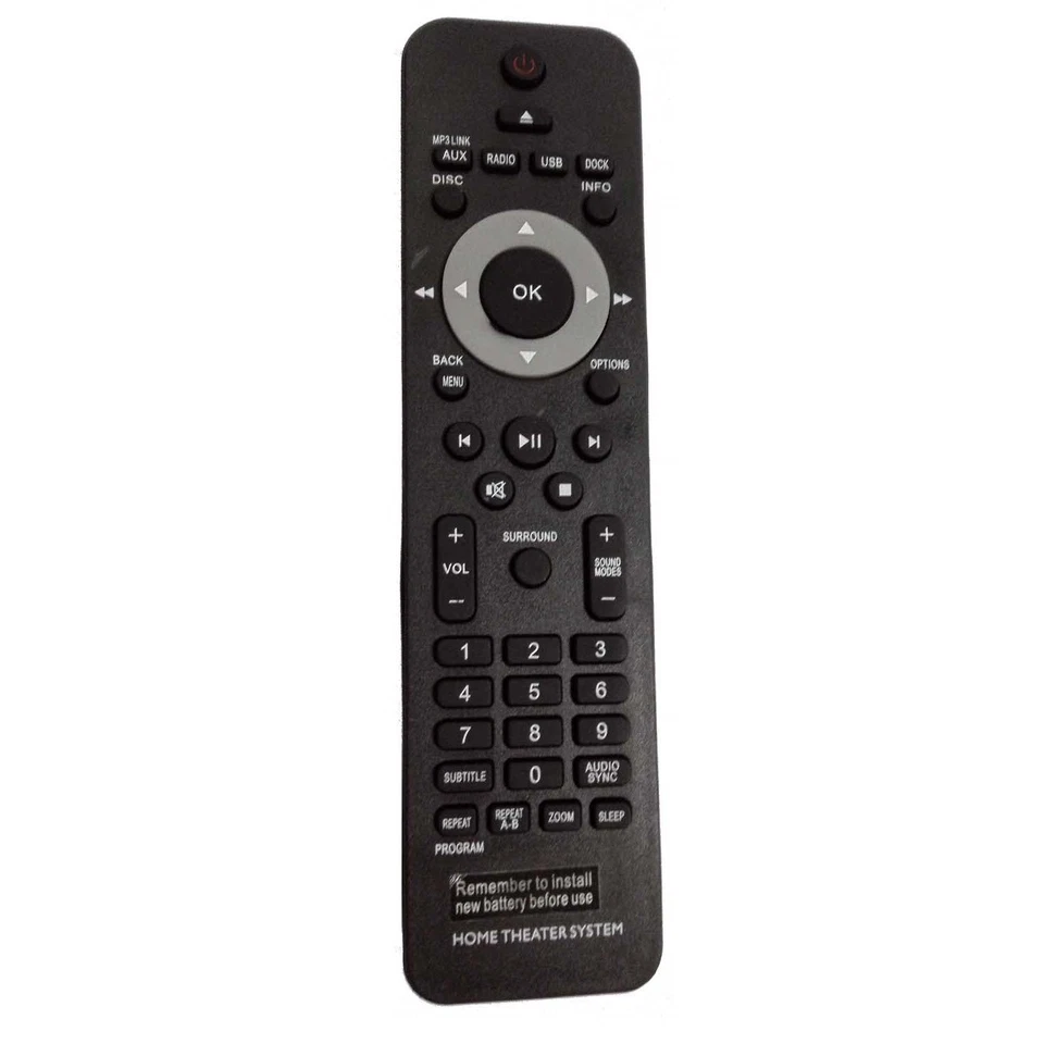 PHILIPS HOME THEATER Replaced Remote f HTS3371D/F7 HTS3372D/F7 HTS3531 HTS3264D - Image 3 of 4