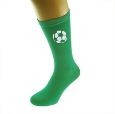 Football Design Green Mens Socks