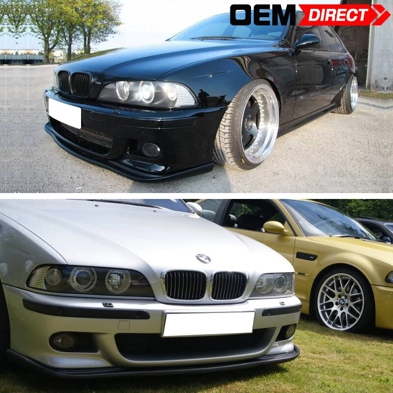 Fits 96-03 BMW E39 5 Series M Bumpers Only H Style Front Bumper Lip Spoiler PP Foto 2 de 3
