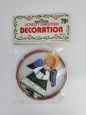 Vtg Plastic Stained Glass Style Angel Ornament Suncatcher 1981 Hong Kong Sealed
