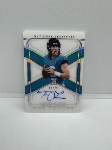 2021 Trevor Lawrence RC National Treasures The Future On Card Auto /25
