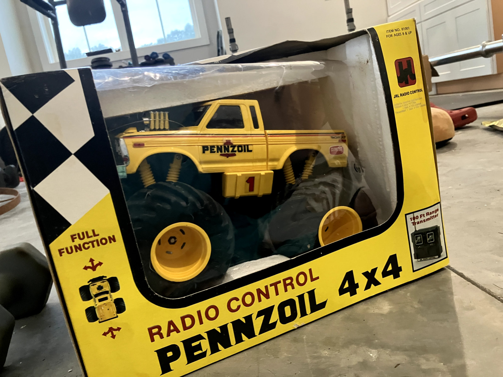 vintage rc monster truck pennzoil 4x4 1980's JRL in original package