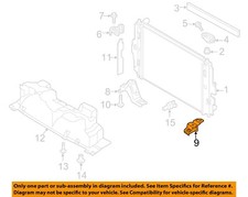 FIAT OEM 17-20 124 Spider Cooling Radiator Components-Lower Bracket 68313846AA