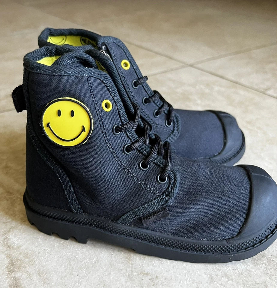 botas paladio infantes-26077-009-m-talla 8-negro Foto 3 de 4