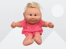 Mattel 12" Cabbage Patch Infant Baby Brown Eye Girl Soft Body Doll Vintage 1996