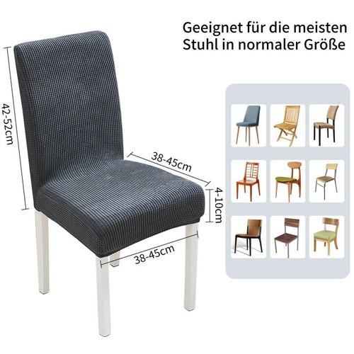 Stuhlhussen stretch Schwingstuhl Dehnbar Stuhlbezug elastisch Hussen 6 Farben - Bild 3 von 18