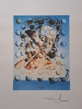 Salvador Dali Hand Signed Lithograph - Galatea of Spheres