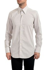 Dolce&Gabbana Men's Slim Striped Long Sleeve Dress Shirt US 15.75 IT 40
