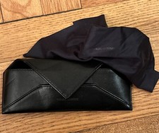 DIOR BLACK SUNGLASSES EYEGLASSES CASE WITH CLOTH AND CLOTH POUCH