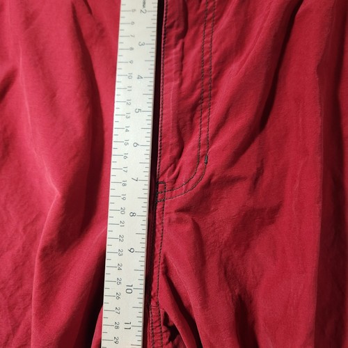 Vintage 90s Abercrombie Fitch Balloon Tech Balloon Pants Sz M Roll Up Ankle Red - Picture 11 of 13