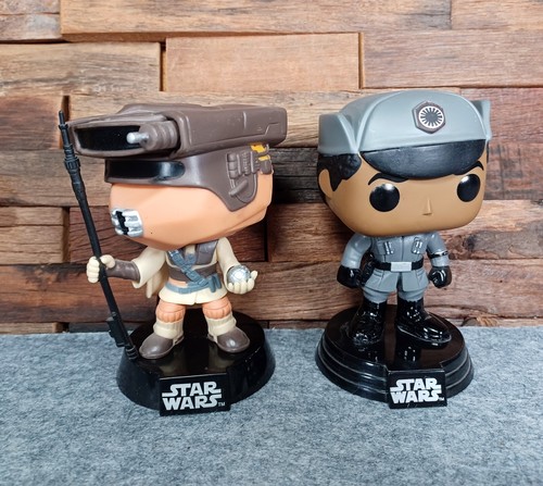 Star Wars Funko POP! Vinyl BobbleHeads Lot of 2 - Leia &amp; Finn | eBay