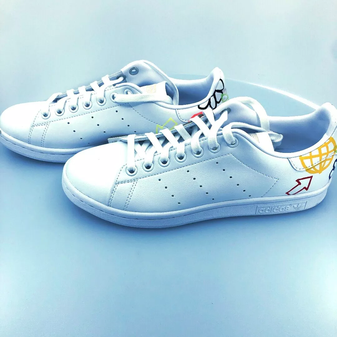 stan smith white multicolor