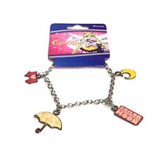 Sailor Moon Chibi Moon Charm Bracelet Authentic Licensed Brand New Cosplay Anime