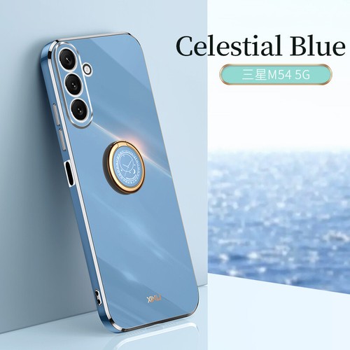 For Samsung M23 M33 M53 M54 Plating Ring Holder Stand Soft TPU Phone Case Cover - Picture 2 of 18