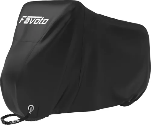 Heavy Duty Bike Cover for 1, 2 Bikes, Waterproof Bicycle Cover with Lock Holes