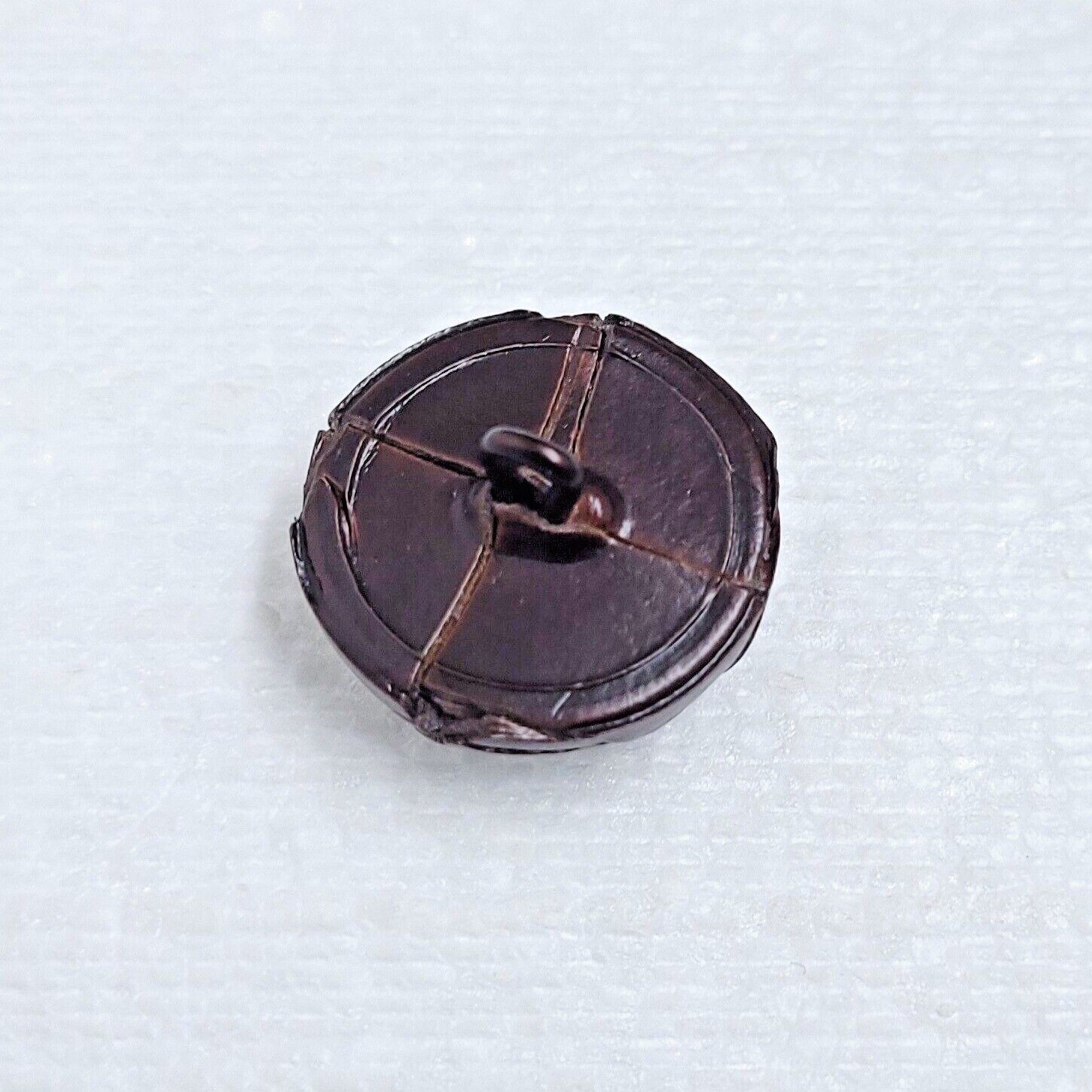 Real Leather Football Buttons 23mm 25mm 26mm Shank Black Brown Sport