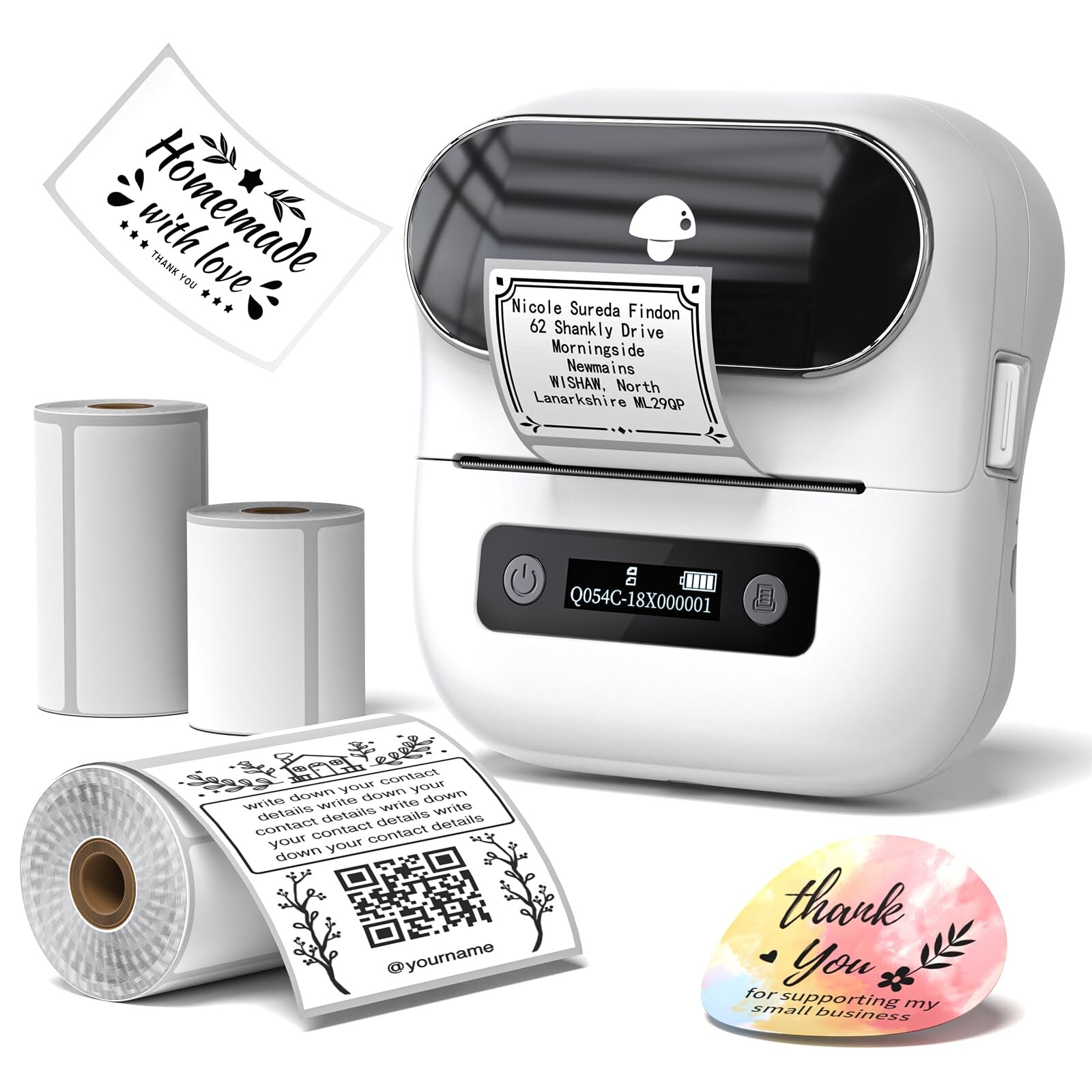 Phomemo M220 Bluetooth Barcode Label Printer – 3 Inch Thermal Sticker Maker-image