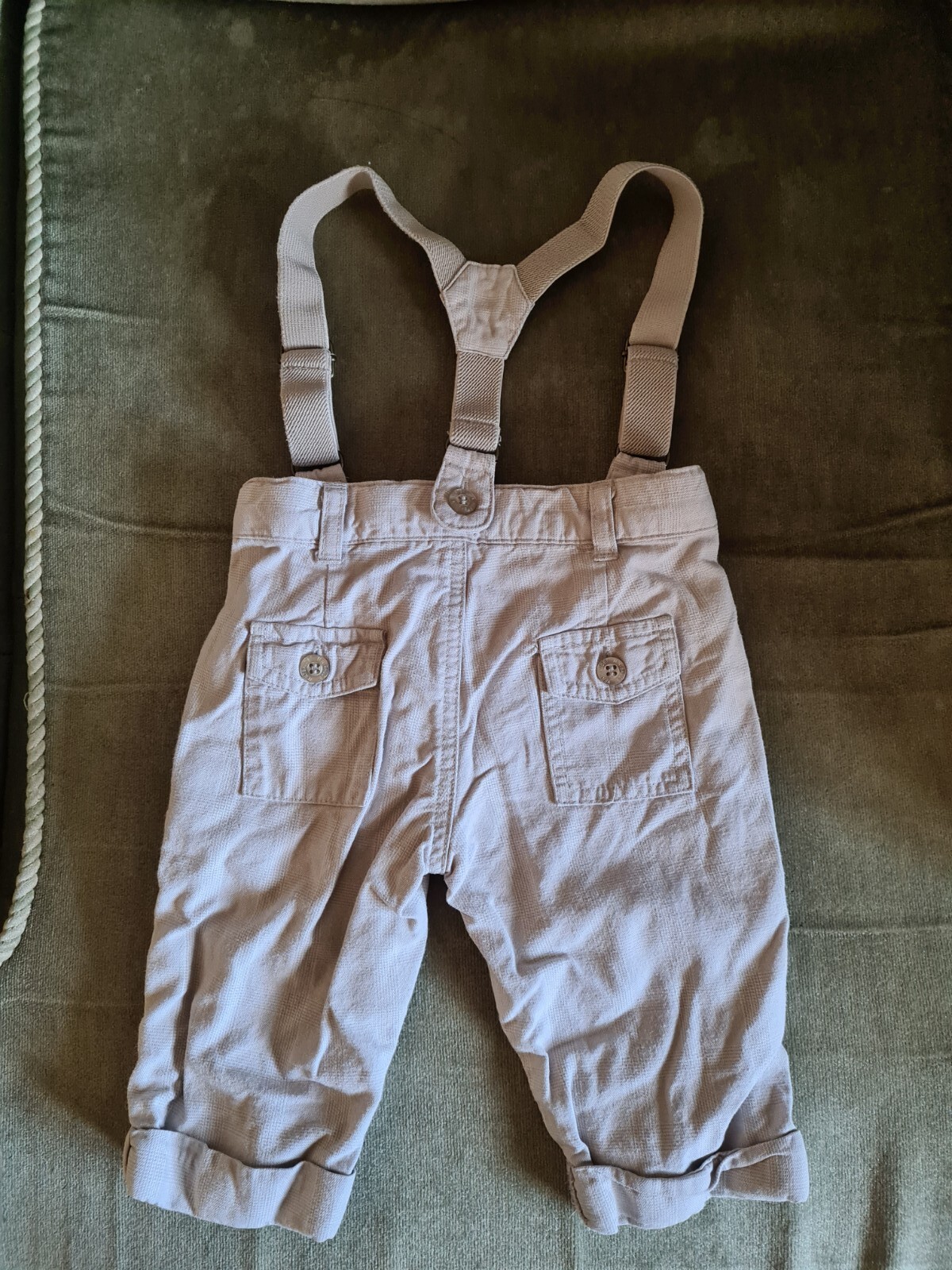 Baby Boy Trousers With Braces 03 Months eBay