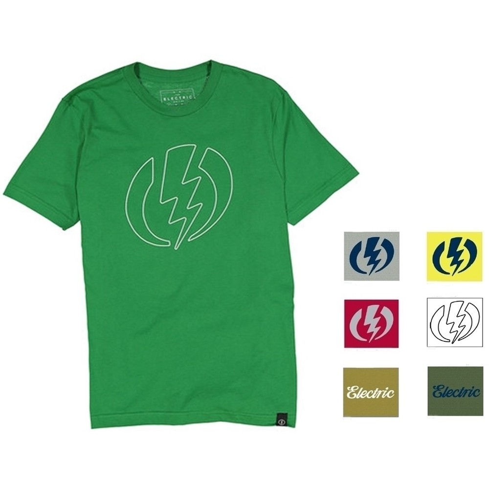 NEW Electric Visual Volt Mens S,M,L,XL,XXL Snow Skate Cotton Tee Shirt Msrp$22