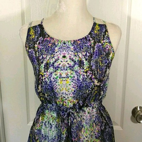 TULLE Women's Small Sleeveless Dress Multicolor - Picture 4 of 6