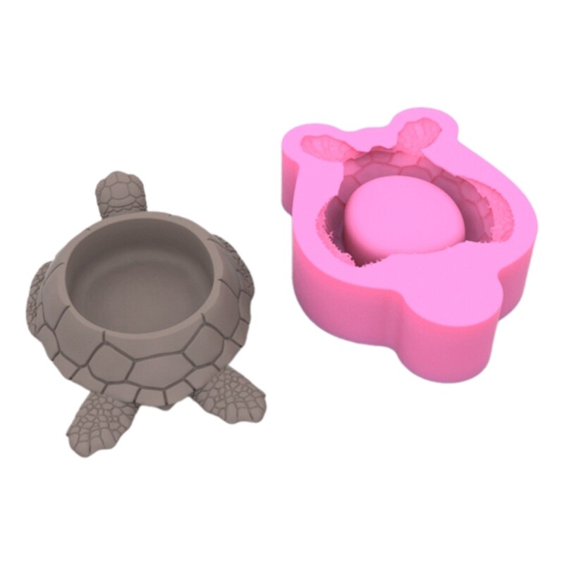 Tortoise Silicone Epoxy Resin Cup Molds for Creative Home Decor