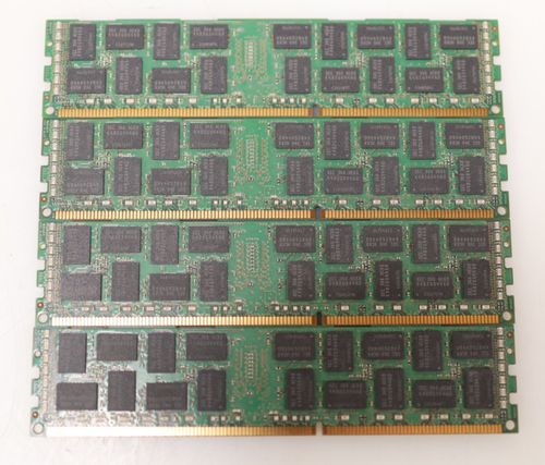 Lot 4x 8GB (32GB) Samsung PC3 ECC 1200 CN M393B1K70DH0-CK0 1342 DIMM Memory - Picture 2 of 2