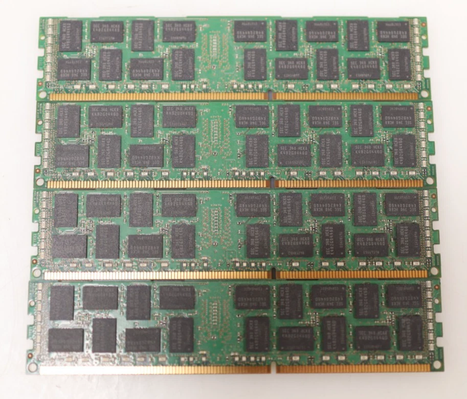 Lot 4x 8GB (32GB) Dell Samsung PC3 ECC 12800 M393B1K70DH0-CK0 Server Memory - Image 2 of 2