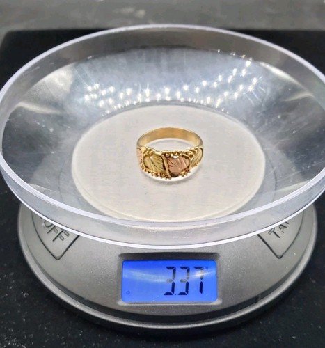 3.37g 10k Black Hills Gold Ring, Size 8.5 EJ276 - Picture 5 of 6