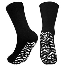 Non Slip Grip Socks Men: 1 Pairs Hospital Seniors Socks 11-13